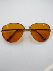 Aviator Novelty Sunglasses - Brown